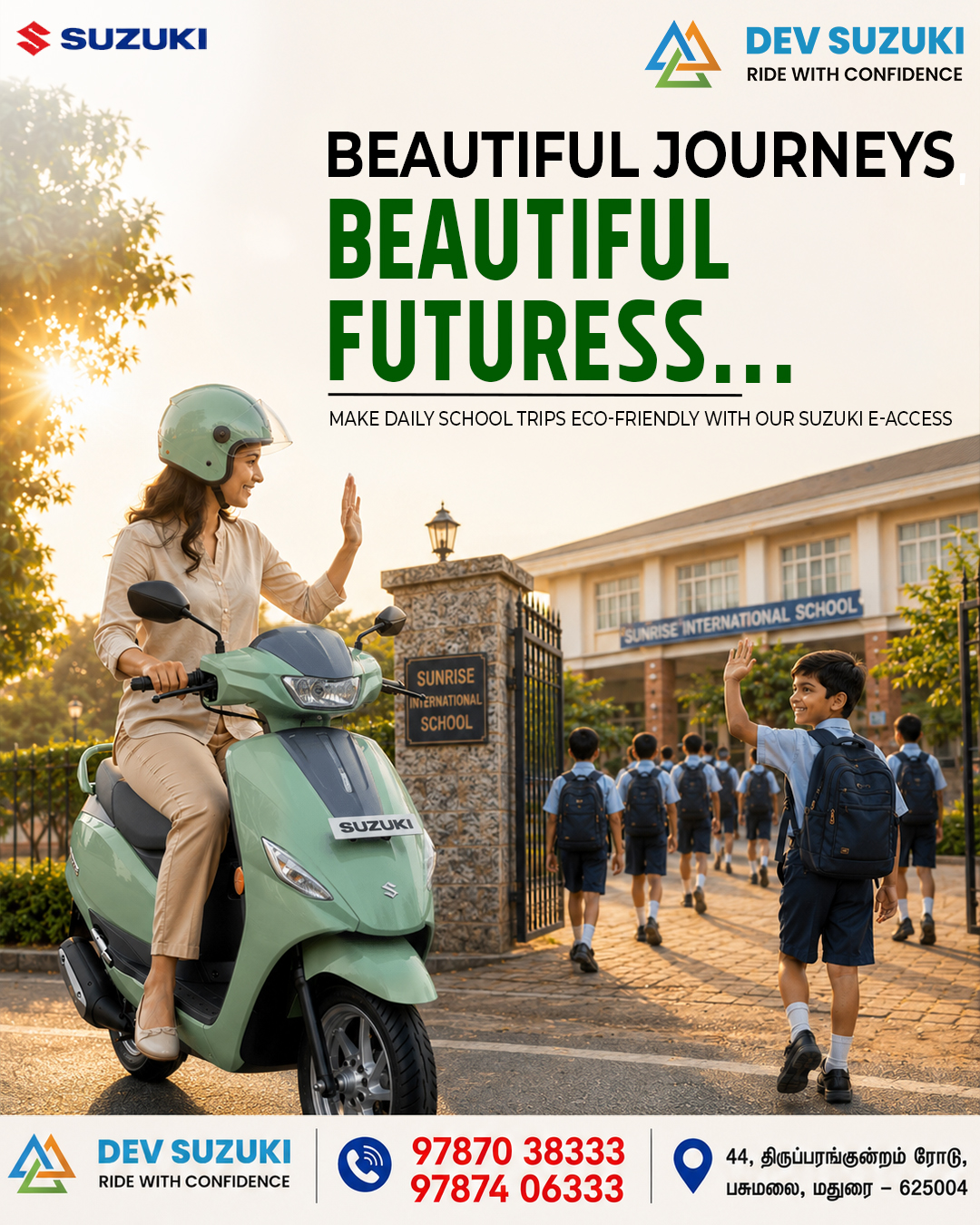 DEV Suzuki, Pasumalai, Madurai – Authorized Suzuki Motorcycle Dealer
